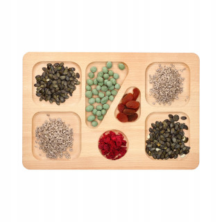 Taca drewniana 45x30x2 cm z drewna bukowego, solidna i elegancka