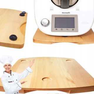 PODSTAWKA DREWNIANA DESKA POD TERMOMIX TM5 TM6 BUKOWA SOLIDNA + GRATIS!!
