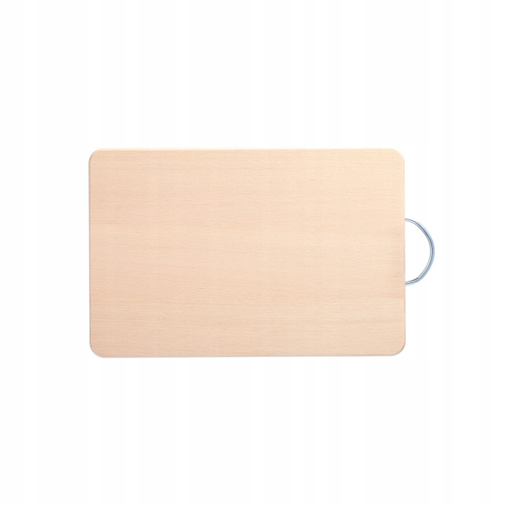 Mwood Deska Drewniana z Uchwytem Metalowym Mała 24x16 Cm Do Siekania