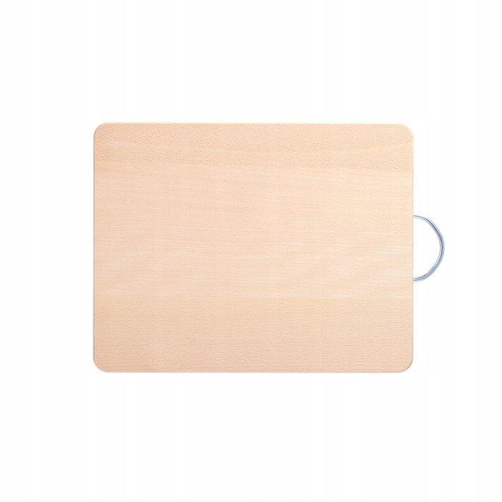 Mwood Deska Drewniana z Uchwytem Metalowym Duża 31x24 Cm Do Krojenia