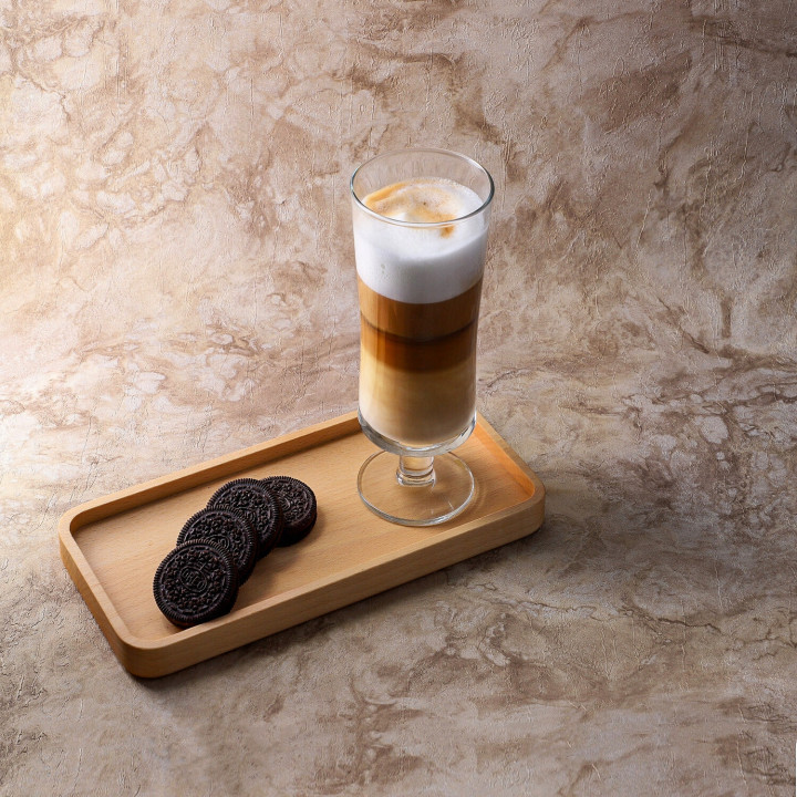 Drewniana Taca Prostokątna Na Przekąski Ciasta Kawy Herbaty Buk 25x12 cm